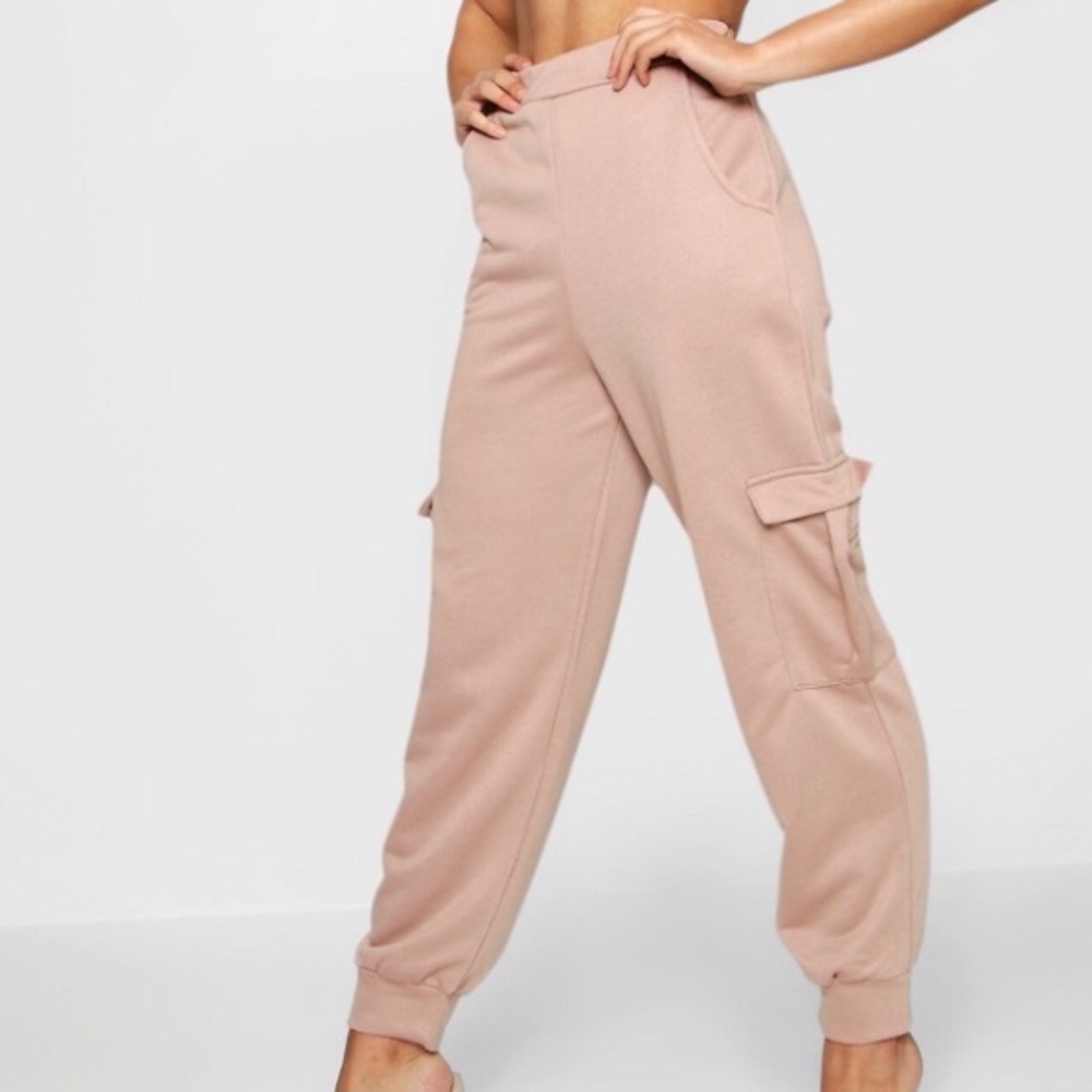 Cargo Utility Jogger Pants Nude